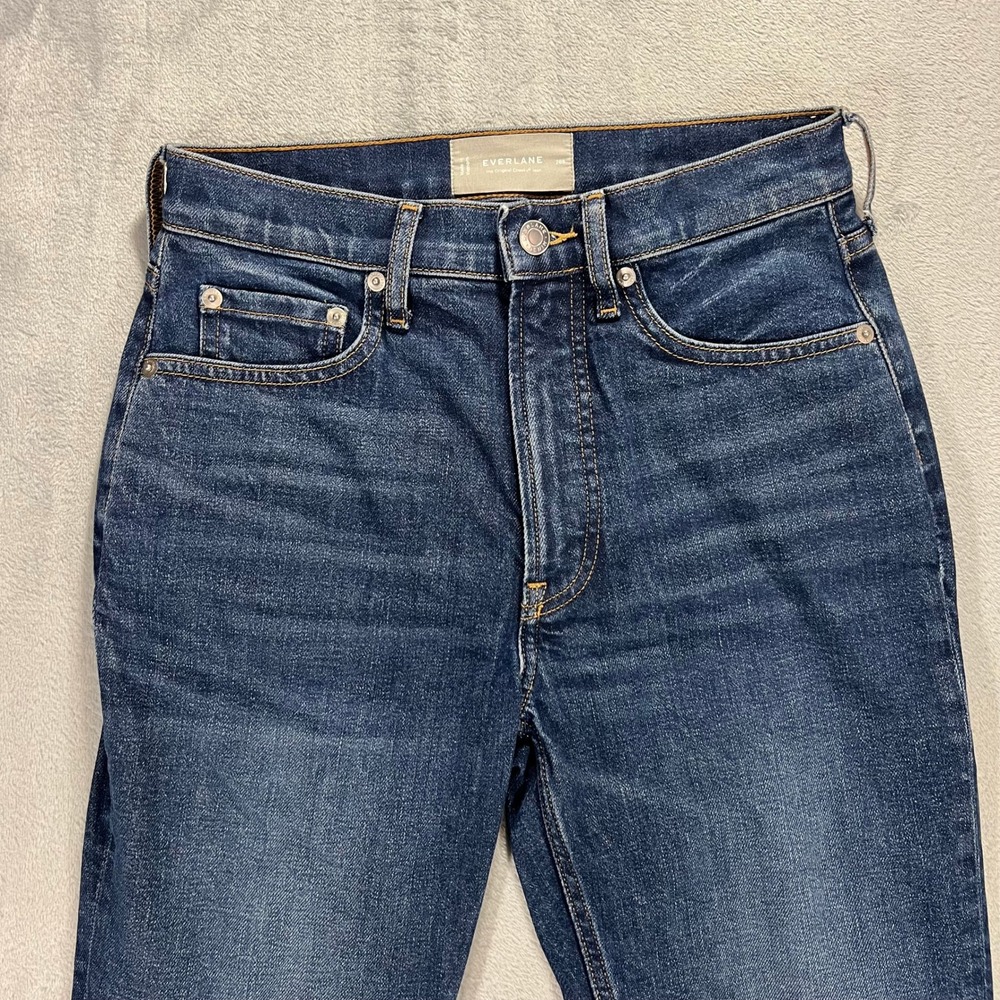 EVERLANE The Original Cheeky Jean Womens 26S Blue Medium Indigo Stretch